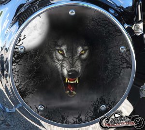 Custom Derby Cover - Wolf In Woods