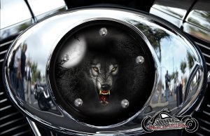 Custom Air Cleaner Cover - Wolf Moon