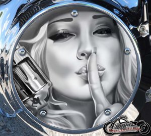 Custom Derby Cover - Gun Gal