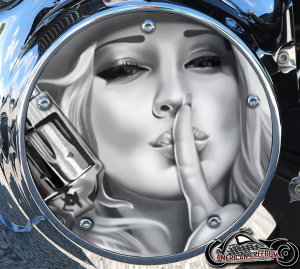 Custom Derby Cover - Shh Gunslinger