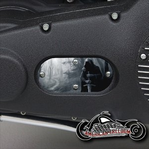 Custom Oval Inspection Cover - Woodland Reaper