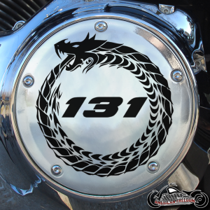 Chrome Harley Davidson Derby Cover - World Serpent 131