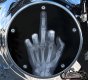 Custom Derby Cover - X-RAY Middle Finger