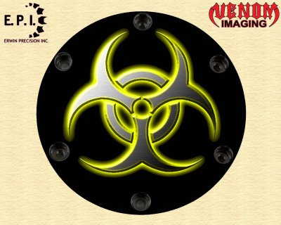 SUZUKI M109R Derby/Engine Cover YELLOW BIO