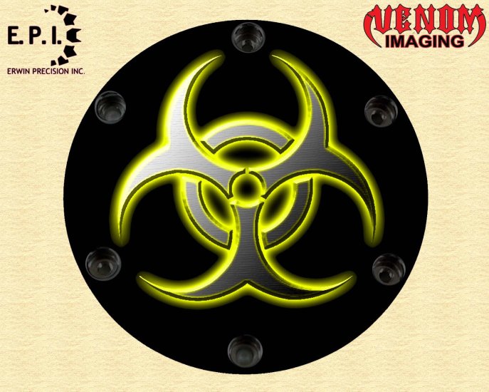 SUZUKI M109R Derby/Engine Cover YELLOW BIO