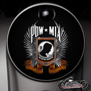Custom Fuel Door - POW MIA Not Forgotten