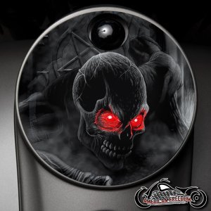 Custom Fuel Door - Grabber Red Eyes