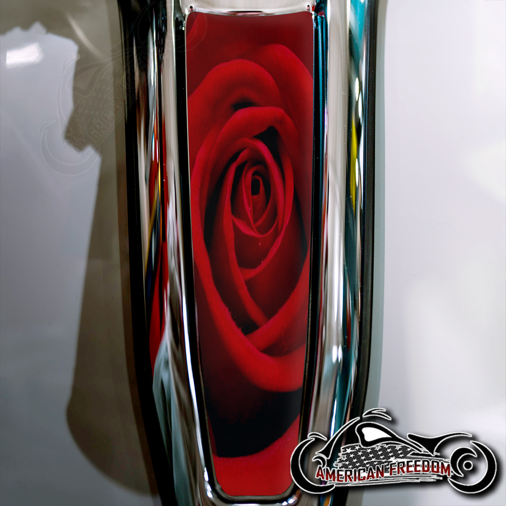 Harley 2024+ Street Glide & Road Glide Dash Insert - Red Rose