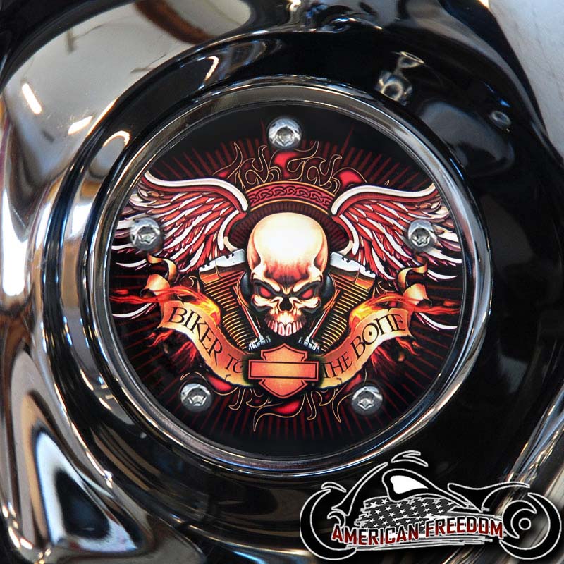 Harley Davidson Custom Derby Cover - Biker to the Bone [Harley Davidson ...