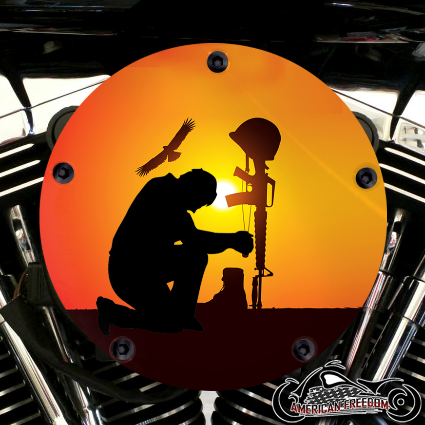 Harley Davidson High Flow Air Cleaner Cover - Fallen Soldier HARLEY ...