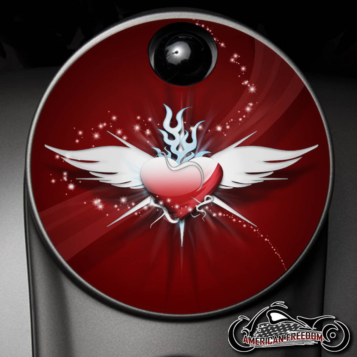 custom harley davidson fuel door