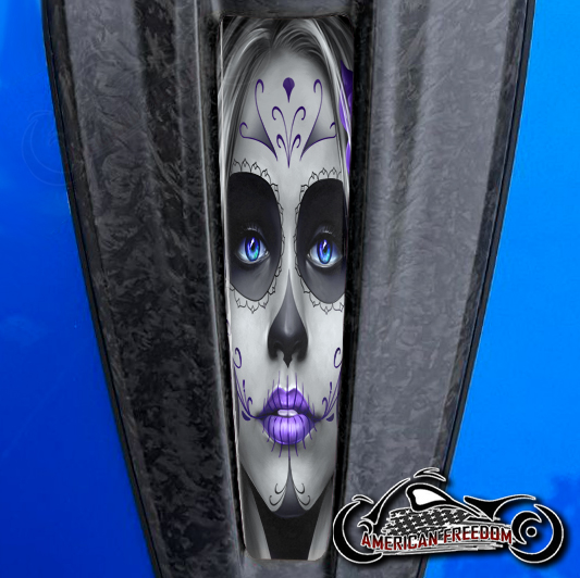 2023+ Harley CVO Dash Insert Sugar skull purple