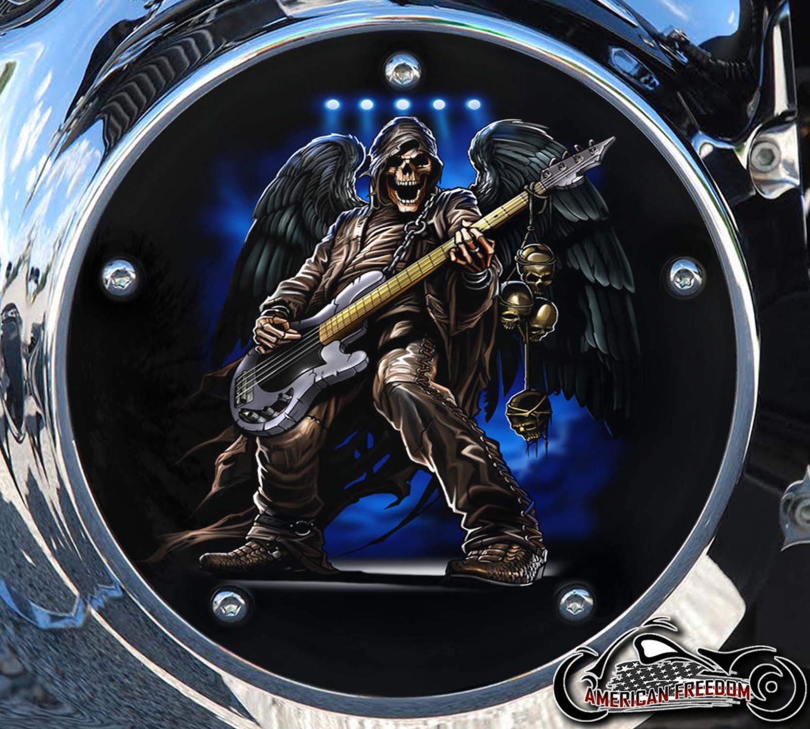 Custom Derby Cover - Reaper Rocker [Harley Davidson Derby Cover] - $129 ...