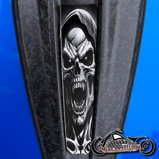 2023+ Harley CVO Dash Insert Vampire reaper b/w