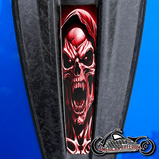 2023+ Harley CVO Dash Insert Vampire reaper red