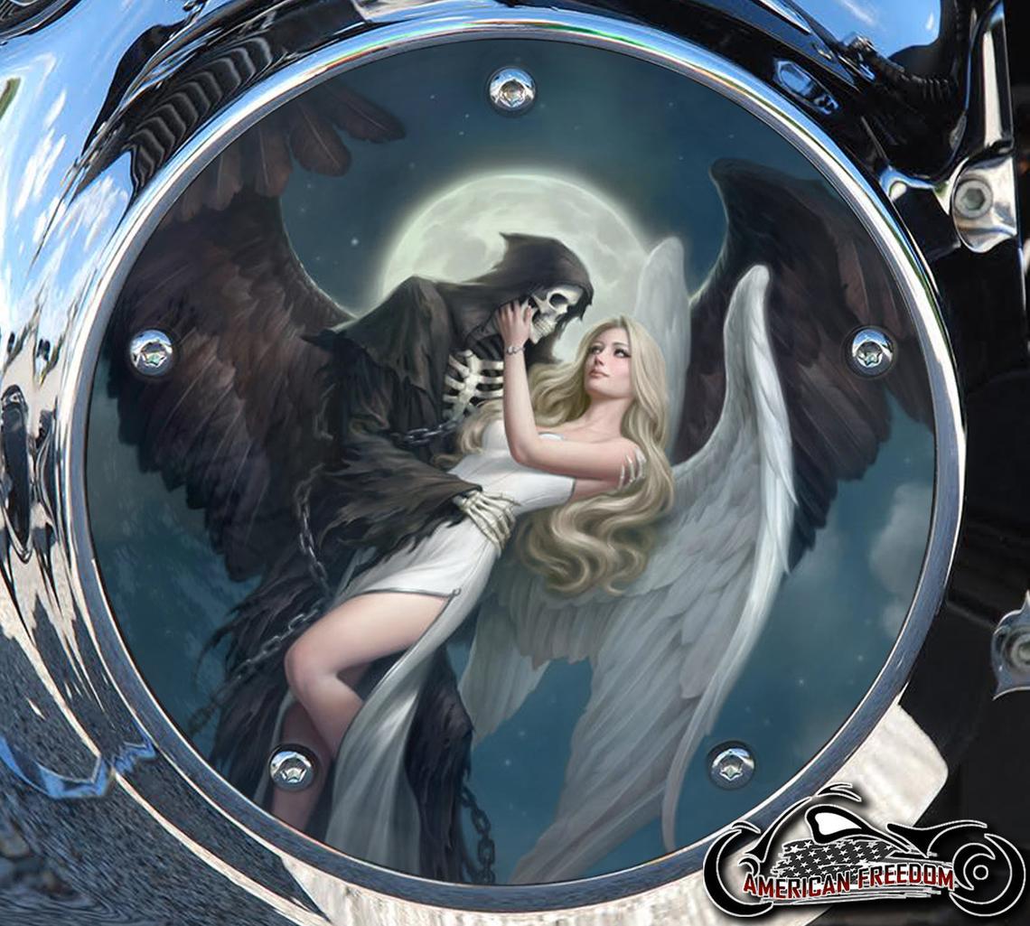 Custom Derby Cover - Angel & Reaper