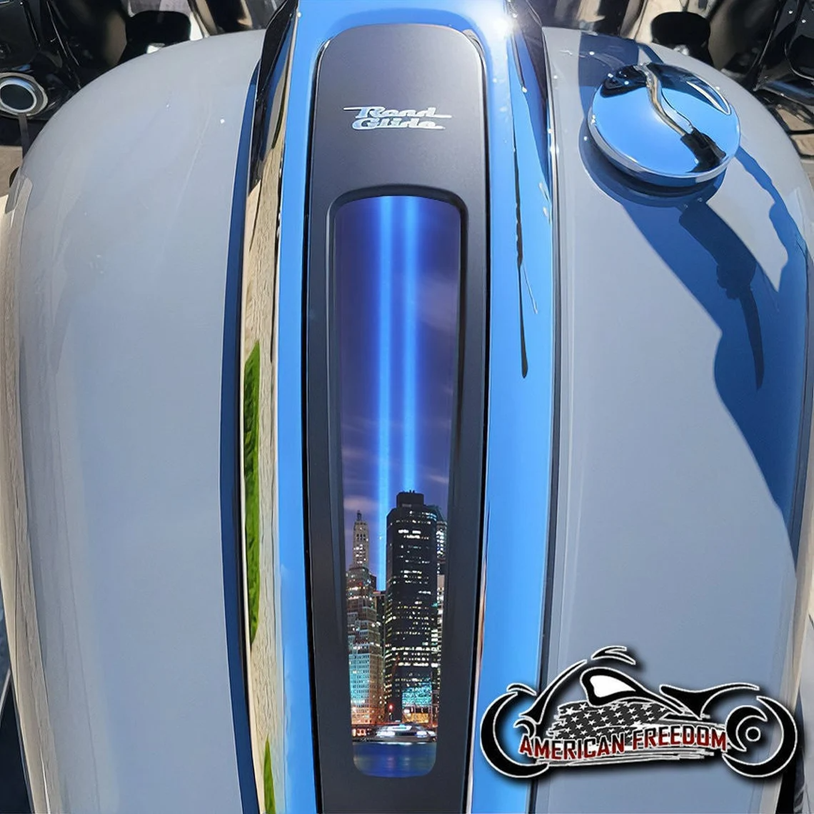 Harley 2021+ Street & Road Glide Dash Insert - 9/11 Beacons