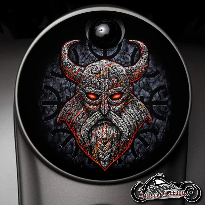 Custom Fuel Door - Odin Stone Viking